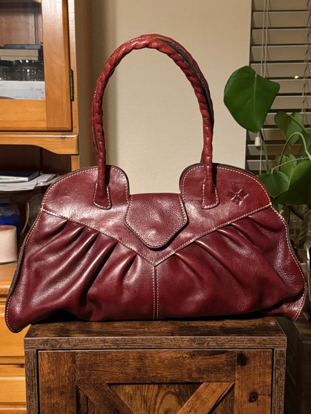 Patricia Nash leather shoulder bag